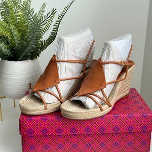TORY BURCH Diamond Patch Espadrille Wedge Sandal